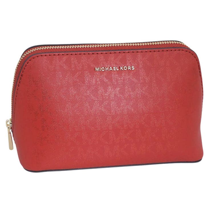 【10％OFFクーポン券！6/11(木)1:59まで】Riverall MICHAEL KORS マイケル教育課程 コスメポーチ かざり付ける合財袋 レディース 小容れもの 降車口 赤いこと 32F5GJ6T5R-618 MICHAEL KORS 御徒面子・鞄
