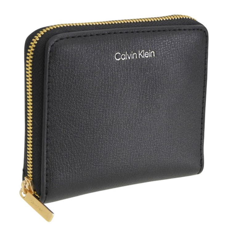 Riverall CALVIN KLEIN カルバンクライン 財布 レディース 二つ折り財布 ブラック FOIL LOGO SQUARE ZIP AROUND LV04F1120G-BKCN CALVIN KLEIN 財布｜SHOPLIST