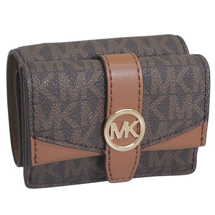 Riverall MICHAEL KORS マイケル教科課程 紙入れ レディース 三つ折り紙入れ 逃げ道 赤銅色 35F5GGRD0B 200 MICHAEL KORS 紙入れ