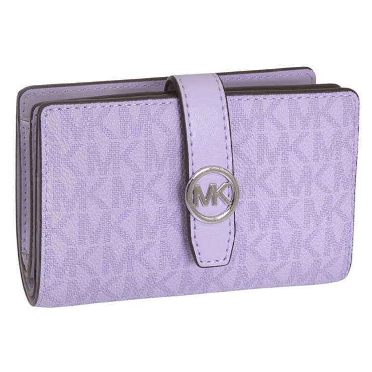 Riverall MICHAEL KORS マイケル教科課程 紙入れ レディース 二つ折り紙入れ 逃げ道 パープル 35F5SGRF6V-139 MICHAEL KORS 紙入れ