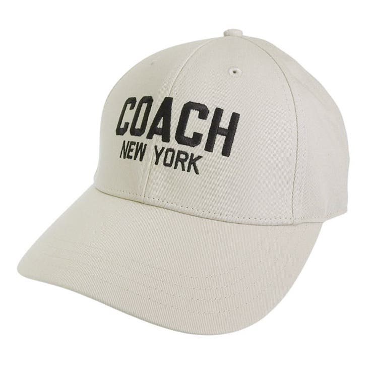 【10％OFF引き換え証！5/16(土)1:59まで】Riverall COACHコーチ職 かぶり笠 メンズ レディース 鳥打ち帽 M/L 綿織物 白いこと COACH EMBROIDERED BASEBALL HAT 29CO100321274STBKL C 帽子-レディース帽子