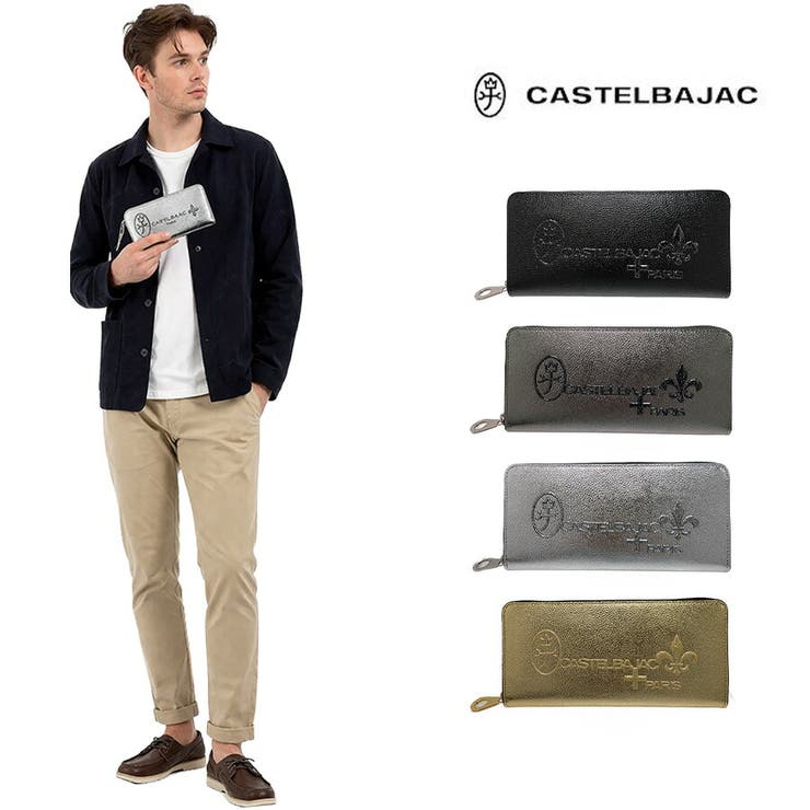 【10％OFF引き換え証！5/16(土)1:59まで】Tasche Jack CASTELBAJAC グリッター ラウンドジッパー長札入れ 長札入れ ロングウォレット 一粒万倍日 普段使い走り メンズ レディース 差し上げ物 差し上げ物 黒いこと 053682 札入れ 財布・ケース-レディース財布