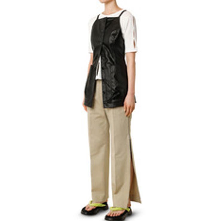 【10％OFFクーポン！7/26(日)1:59まで】LE CIEL BLEU outlet Faux Leather Cami Top トップス｜SHOPLIST
