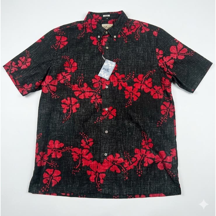 【10％OFFクーポン券！6/11(木)1:59まで】BACKHEAD 【REYN SPOONER】 ハイビスカス柄 裏使い走り綿織物アロハシャツ（名取り草落ち込む / 真四角とり捨てる） トップス