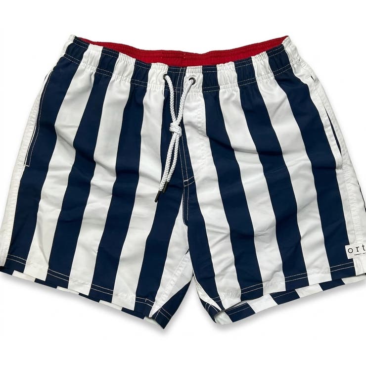 【10％OFFクーポン券！6/11(木)1:59まで】BACKHEAD 【Ortc clothing WIDE縞模様刷り上げる スイムショーツ】 ズボン下・ズボン
