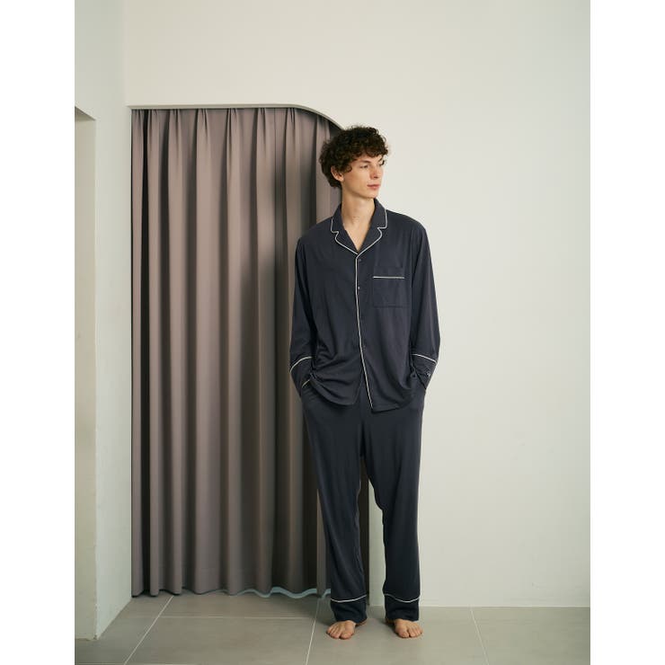 【10％OFFクーポン！7/26(日)1:59まで】SLEEPY SLEEPY メンズコットンベアパジャマ長袖＆ロングパンツ/セット【メンズ/BOX付】[ARCHIVE] ルームウェア・パジャマ｜SHOPLIST