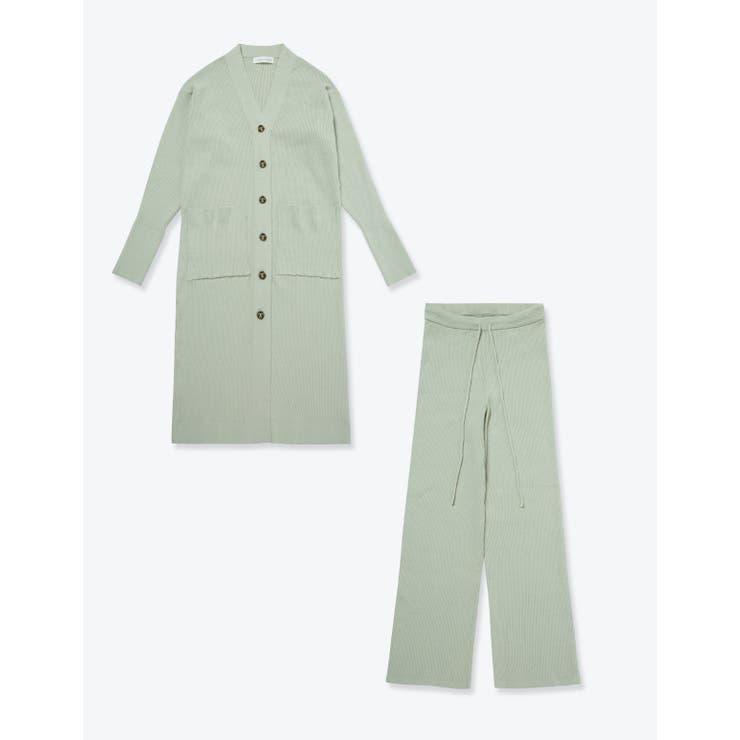 【10％OFFクーポン券！6/11(木)1:59まで】SLEEPY SLEEPY リブカーディガンセットアップ[ARCHIVE] 御部屋御召しもの・パジャマ