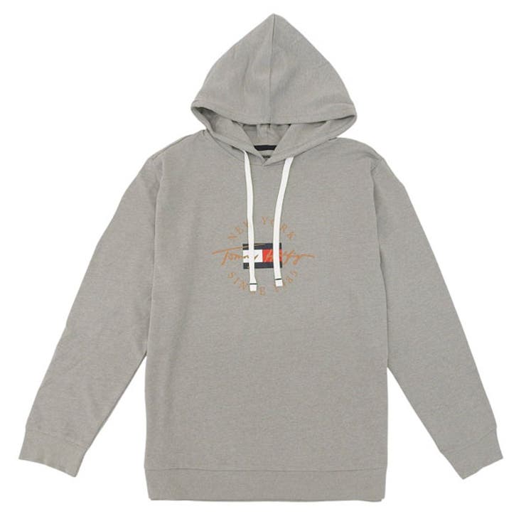 Riverall TOMMY HILFIGER トミーヒルフィガー フーディーパーカー メンズ 長袖 L 綿織物 薄墨色 TH09T4502004L TOMMY HILFIGER トップス