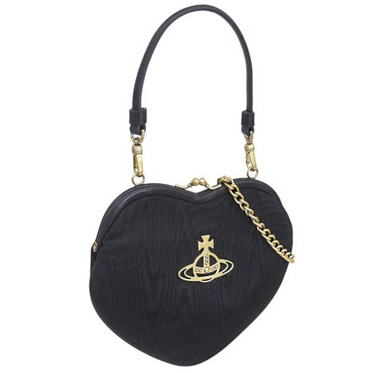 Riverall VIVIENNE WESTWOOD ヴィヴィアンウエストウッド 御徒面子 レディース 2WAY ショルダーバッグ ハンドバック 黒いこと BELLE HEART FRAME PURSE 4304006NUW00SSN201 VIVIENN