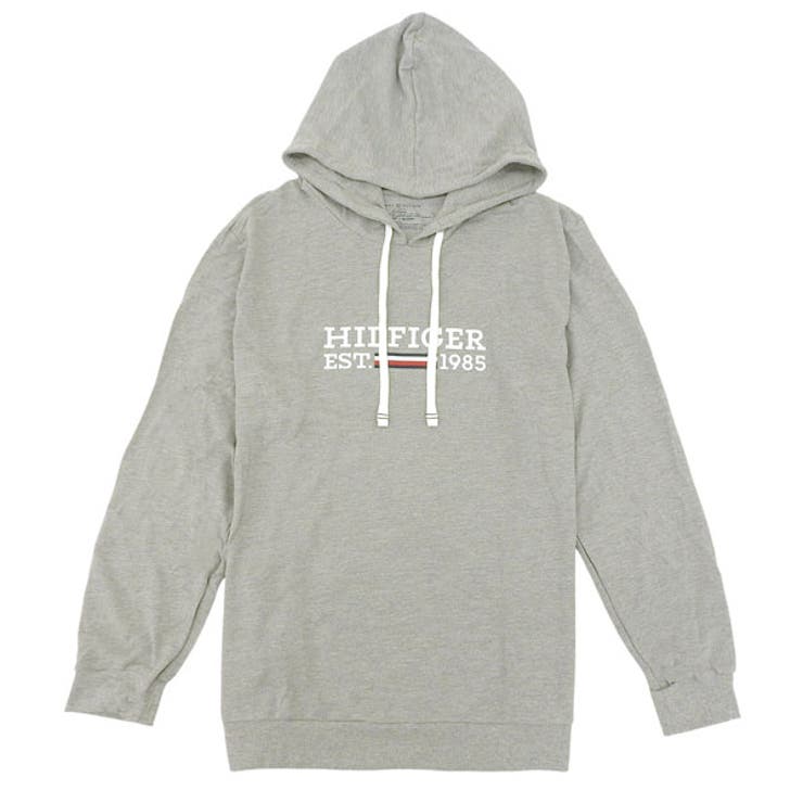 【10％OFFクーポン券！6/11(木)1:59まで】Riverall TOMMY HILFIGER トミーヒルフィガー フーディーパーカー メンズ 長袖 XL 綿織物 薄墨色 TH09T4505004XL TOMMY HILFIGER トップス