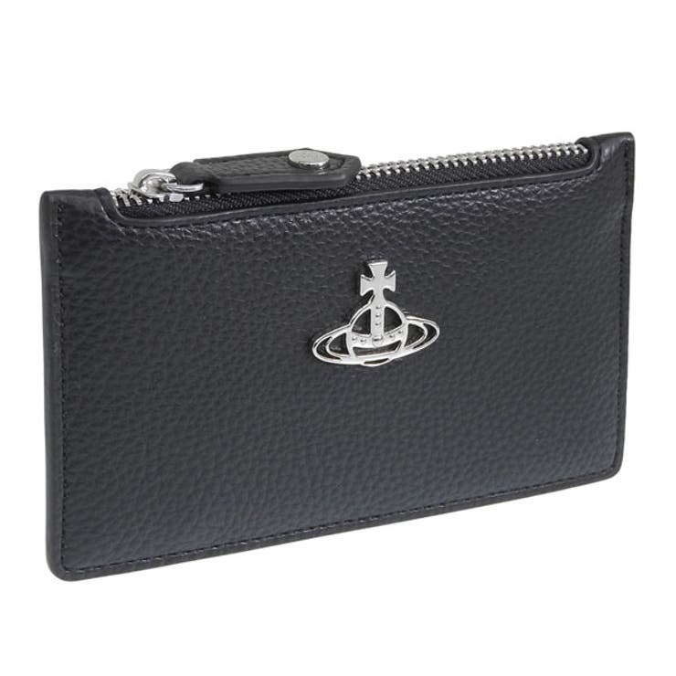Riverall VIVIENNE WESTWOOD ヴィヴィアンウエストウッド 歌留多入れもの レディース 黒いこと RE VEGAN GRAIN SLIM LONG CARD HOLDER 51110039S000DN403 VIVIENNE WEST