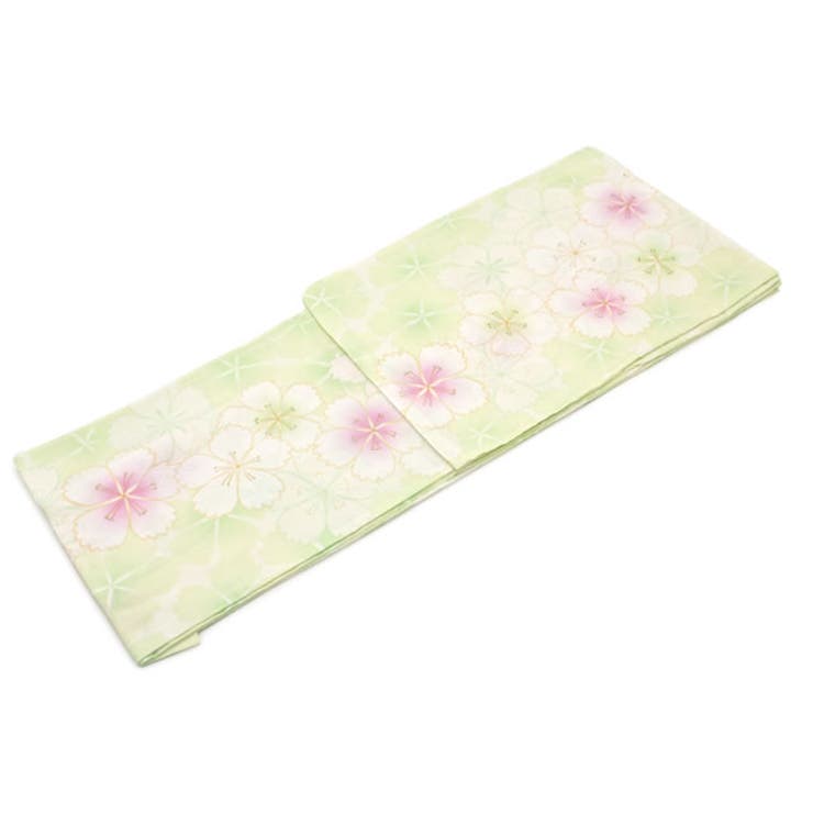 【10%OFFクーポン!7/26(日)1:59まで】SOUBIEN レディース浴衣 bonheur saisons 黄緑 なでしこ 桜 花 綿麻 ラメ 洗える 夏祭り 花火大会 女性用 仕立て上がり 【女性浴衣 緑系】 浴衣・着物|SHOPLIST