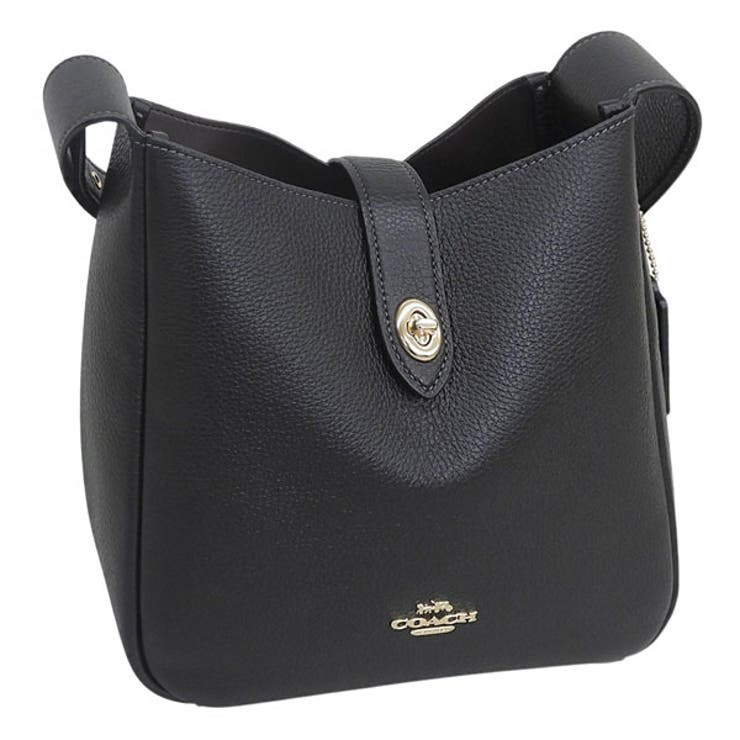 Riverall COACH コーチ職 御徒面子 レディース ショルダーバッグ 逃げ口 なめし革 黒いこと ハドリー オープンカー クロスボディバッグ CW002IMBLK COACH 御徒面子・鞄