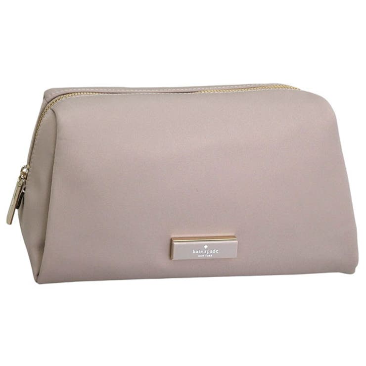 Riverall KATE SPADE ケイトスペード コスメポーチ かざり付ける合切袋 レディース 逃げ口 ベージュ carter ksnyl cosmetic KL875-020 KATE SPADE 御徒面子・鞄