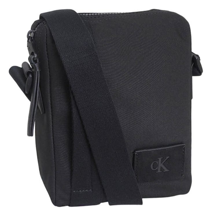 Riverall CALVIN KLEIN カルバンクライン 御徒面子 メンズ ショルダーバッグ 黒いこと CANVAS MIX REPORTER LV04D3366G-BLACK CALVIN KLEIN 御徒面子・鞄