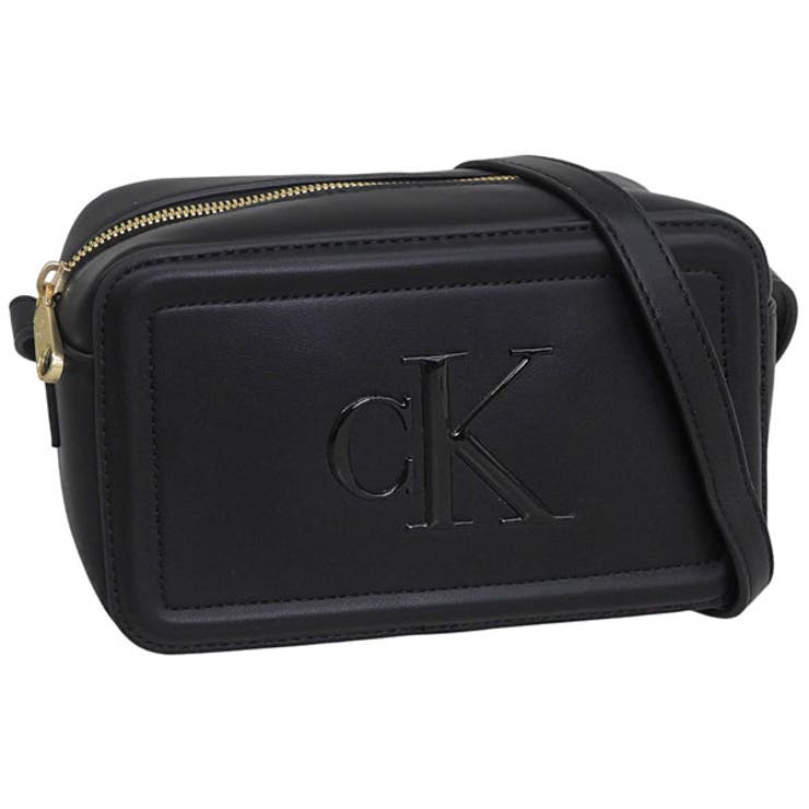 Riverall CALVIN KLEIN カルバンクライン 御徒面子 レディース ショルダーバッグ 黒いこと BOLD CK CAMERA BAG LV04F3220G-BLACK CALVIN KLEIN 御徒面子・鞄