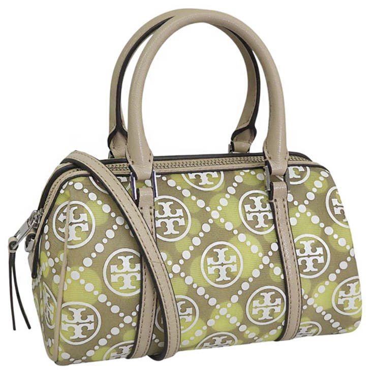 Riverall TORY BURCH トリーバーチ 御徒面子 レディース ショルダーバッグ 逃げ口 os ベージュマルチ T MONOGRAM MESH DOT MINI BARREL BAG 169717-250 TORY BURCH 御徒面子・鞄