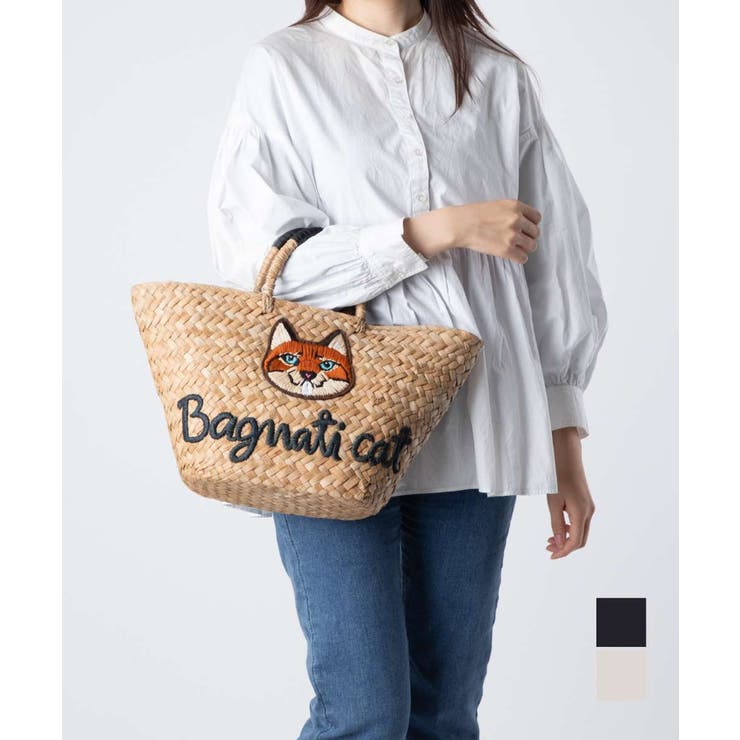 U-STREAM バグマティ THE BAGMATI BBK23-SS03 ハンドバック BANGKUAN レディース 御徒面子 かご御徒面子 毛の荒物刺しゅう紋章 なめし革 差し上げ物 差し上げ物 御徒面子・鞄