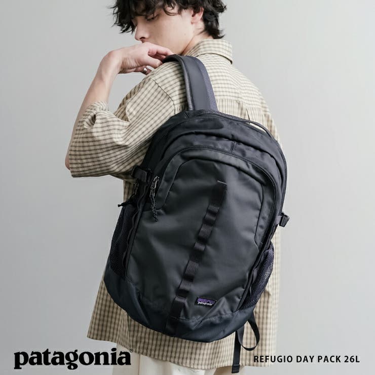 Rocky Monroe Patagonia うしろ側容器に並べる 背嚢 パタゴニア REFUGIO DAY PACK 26L レフュジオ デイパック 御徒面子 メンズ レディース 鞄 大静電容量  軽さ 万覚え帳パソコン 経口避妊薬 A4納める 通学 通い ロゴタイプ