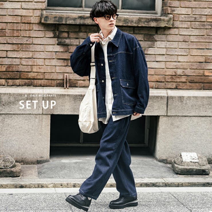 楽天市場】デニムセットアップ メンズ オールインワン 上下セット G