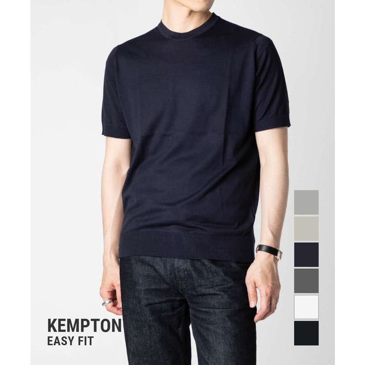 【10％OFFクーポン！7/26(日)1:59まで】U-STREAM ジョンスメドレー JOHN SMEDLEY KEMPTON ケンプトン EASY FIT 30G イージー フィット ニット 半袖 クルーネック メンズ トップス トップス｜SHOPLIST