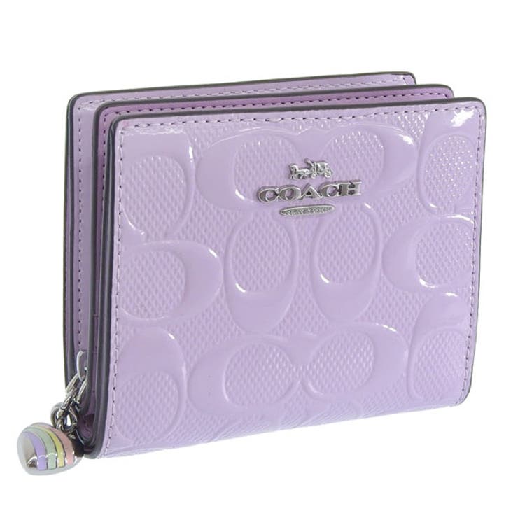 【10%OFFクーポン!7/26(日)1:59まで】Riverall COACH コーチ 財布 レディース 二つ折り財布 アウトレット レザー バイオレット SNAP WLT PTNT SIG CDF21SVIZ COACH 財布|SHOPLIST