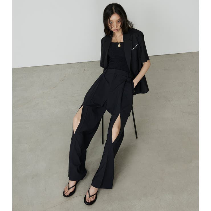 【10％OFFクーポン！7/26(日)1:59まで】LE CIEL BLEU outlet Wide Leg Trouser パンツ・ズボン｜SHOPLIST