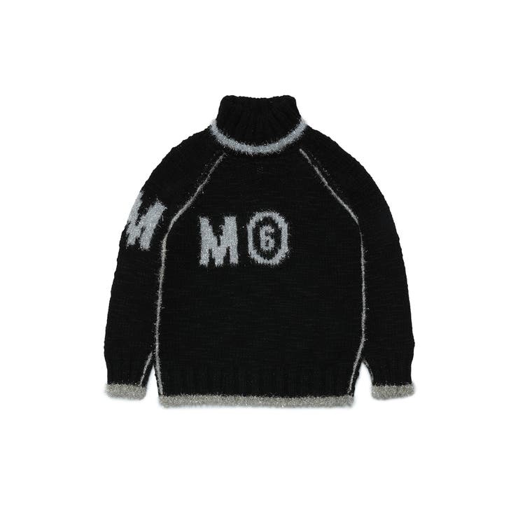 SHIFFON MM6 Maison Margiela エムエムシックス メゾン マルジェラ アルパカブレンドブランドロゴハイネックニット 男の子 女の子 子供服 こども服 キッズ おしゃれ かっこいい かわいい ブランド トップス|SHOPLIST