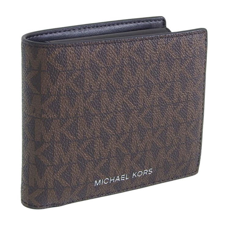 Riverall MICHAEL KORS マイケルコース 財布 メンズ 二つ折り財布 アウトレット ブラウン COOPER BILLFOLD W COIN PKT 36U9LCRF3B-BROBLK MICHAEL KORS 財布｜SHOPLIST