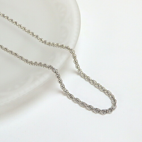 メール便 シルバー ネックレス 銀 スクリュー シルバーチェーン 60cm 銀製 プレゼント ギフト silver_s|ショップループ