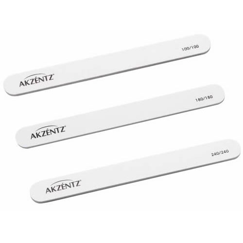アクセンツ AKZENTZ ファイル レギュラー ホワイト 50枚入 100/100、180/180，240/240グリット