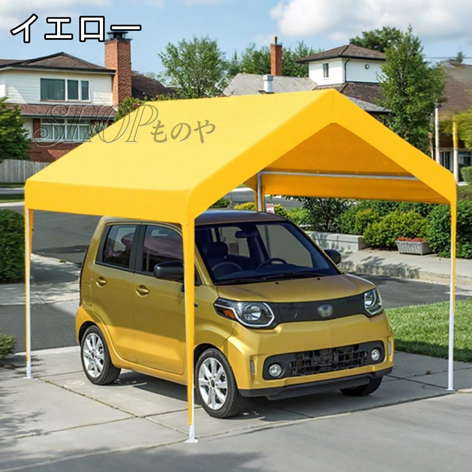 車庫テント ガレージテント 大型 幅2/3m パイプ車庫 UPF50+紫外線カット 防雨 鋼管PE素材 カーポート 軽自動車用 駐車 倉庫 収納 物置 スチール 頑丈 仮設倉庫