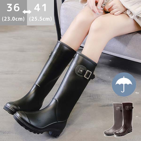 楽天市場】レインブーツ レディース ロング 防寒 防水 長靴 防滑