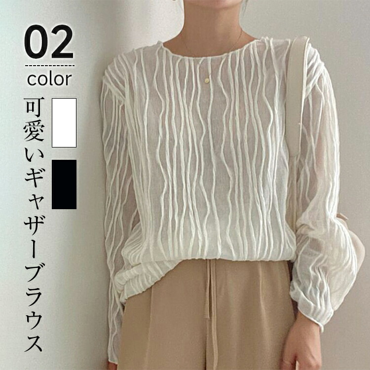 消しプリーツ楊柳ブラウス lh0689.jpg