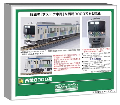 グリーンマックス 西武8000系6両編成ｾｯﾄ(動力付き) 50829