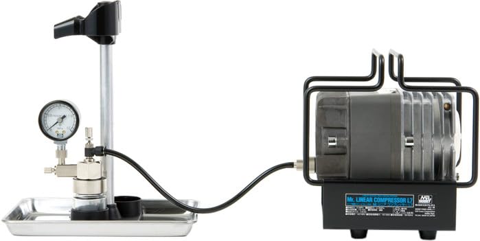 GSIクレオス ﾘﾆｱｺﾝﾌﾟﾚｯｻｰL7/圧力計付ﾚｷﾞｭﾚｰﾀｰｾｯﾄ PS307