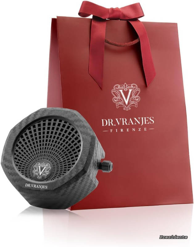【送料無料】VRANJES ?ドットール・ヴラニエス CARPARFUM SET ROSSO NOBILE〈カーパルファムセットロッソ ノービレ〉ディスペンサー＋リフィル フルーティノート ギフトバッグ付き｜Shop Presidente 店