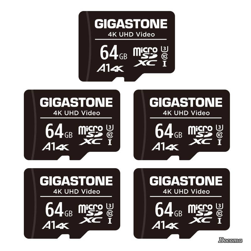【貨物輸送無料】64GB 5個仕掛ける 4K UHD 映像媒体 映画化 90MB/s microSDXC UHS-I A1 U3 C10 SDアダプタ1枚付き添い人