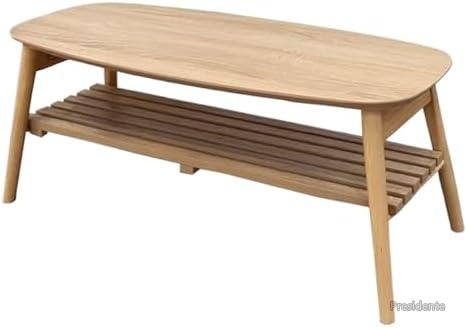 【送料無料】折りたたみテーブル 幅90cm 奥行40cm 高さ37cm ローテーブル 棚付き 天然木 リビングテーブル 収納付き 北欧 ナチュラル 一人暮らし 在宅ワーク 完成品｜Shop Presidente 店