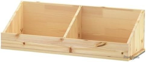 【送料無料】書棚 83&times;30&times;25cm パイン無垢材 仕切り付き 最大荷重30kg 収納棚 ディスプレイラック｜Shop Presidente 店