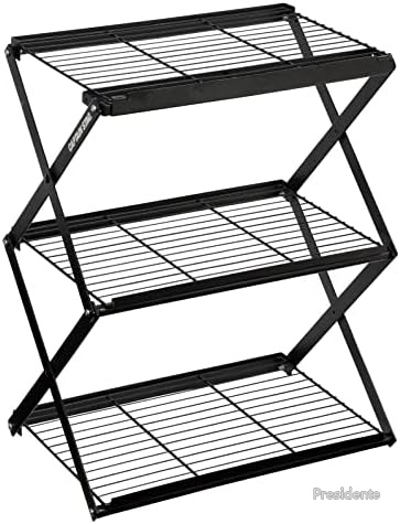 【送料無料】キャプテンスタッグ フィールドラック 収納棚 3段/4段 選べる MOVEラック W460mm 高さ2段階調節可能 ブラック アウトドア収納 家庭用 軽量4.6kg 耐荷重10kg シリコン樹脂塗装 鉄製 コンパクト収納｜Shop Presidente 店