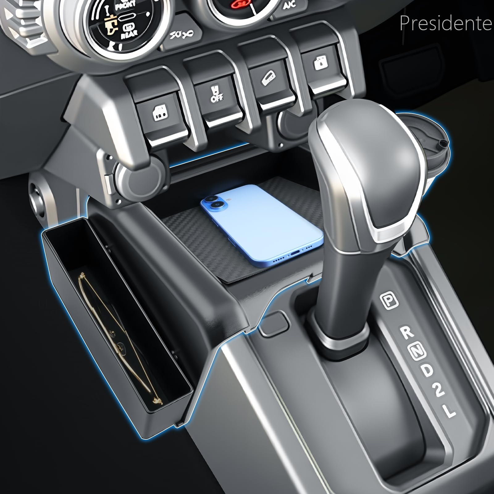 【貨物輸送無料】新型 ジムニー ノマド シ内鰓 AT車 (JB64/JB74/JC74) 専用 コンソールお盆 ドリンク保持者 細長い切口納める 姿勢衣嚢 JC74型 5部屋の入り口車 コンソールボックス 取り片づける取り並べる ノマド 付属品 室内装飾一部分 汚れた状態 傷押しとどめる 据え置き飾り気の無い