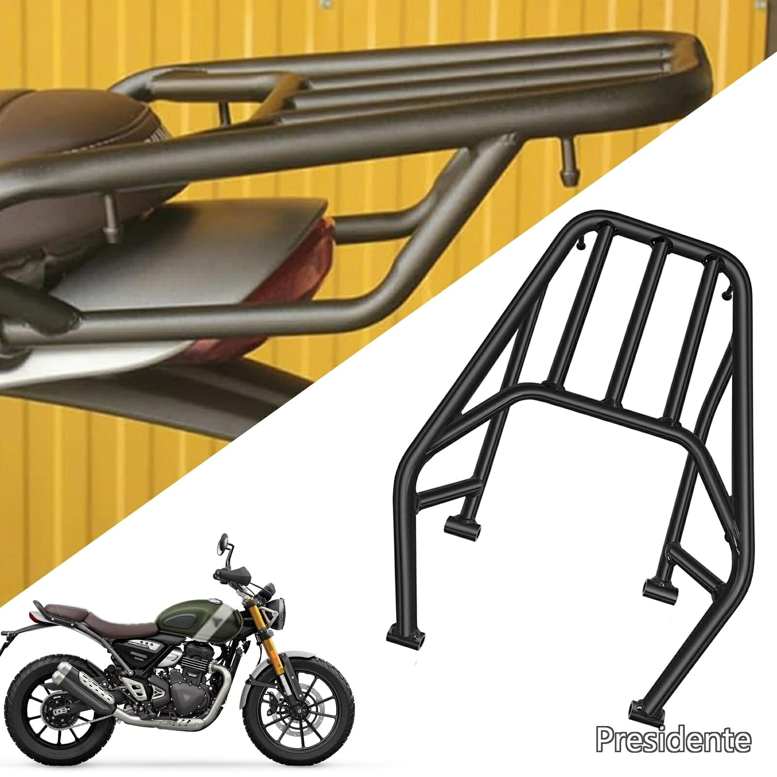 【送料無料】Scrambler400x スクランブラー400x Speed400 スピード400 2024 2025 オートバイのリアラック荷物ラック耐荷重ラックブラケット自転車ブラケットリアキャリア炭素鋼材料|Shop Presidente 店