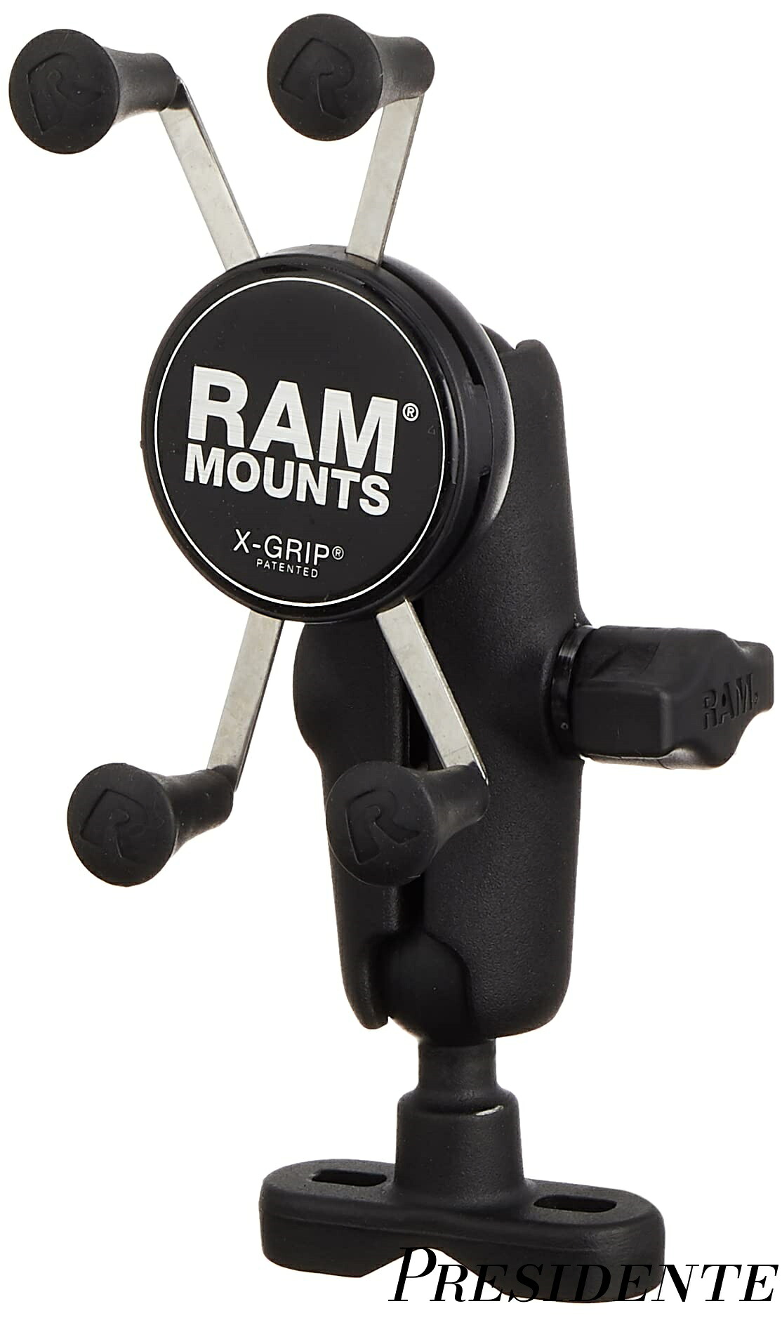 【まとめ買いで最大500円OFFクーポン!】【送料無料】RAM MOUNTS 【セット】Xグリップ スマートフォンホルダーセット U字クランプマウント アーム(M) X-Gripホルダー [1インチ] 対応径φ12.7~31.75mm バイク 自転車 スマホ 車載ホルダー RAM-B149Z-UN7