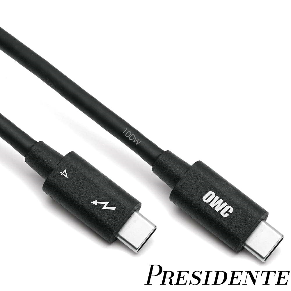 【まとめ買いで最大500円OFFクーポン!】【送料無料】OWC Thunderbolt 4 / USB-C Cable （OWC サンダーボルト 4 / USB-C ケーブル） Thunderbolt 認証取得/USB-C 100% 互換 / 40Gb/s データ伝送 / 100W給電 / 最大8K出力 (2)