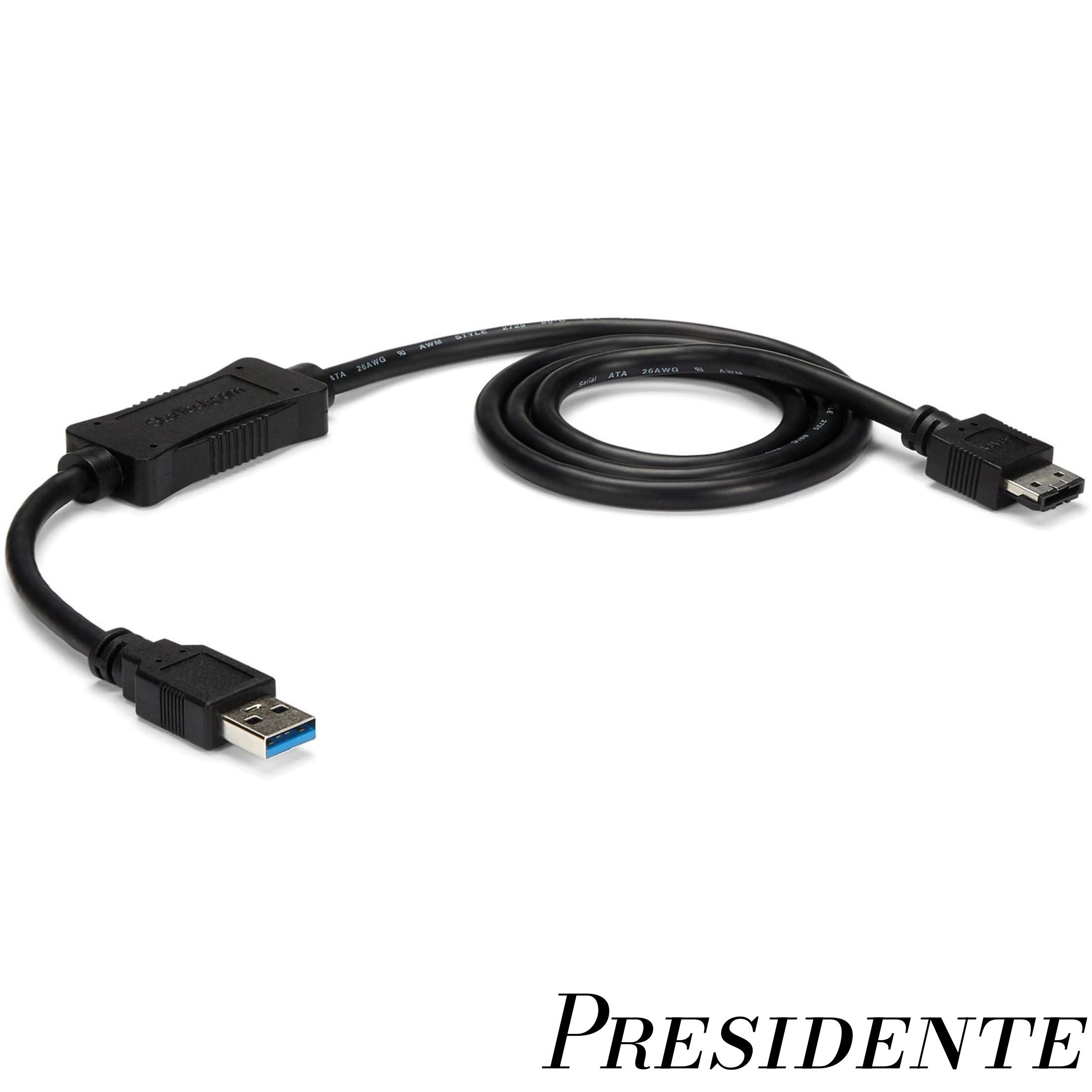【まとめ買いで最大500円OFFクーポン!】【送料無料】USB 3.0 - eSATA変換アダプタケーブル (91cm) eSATA対応HDD/SSD/光学ドライブを接続可能 USB3S2ESATA3