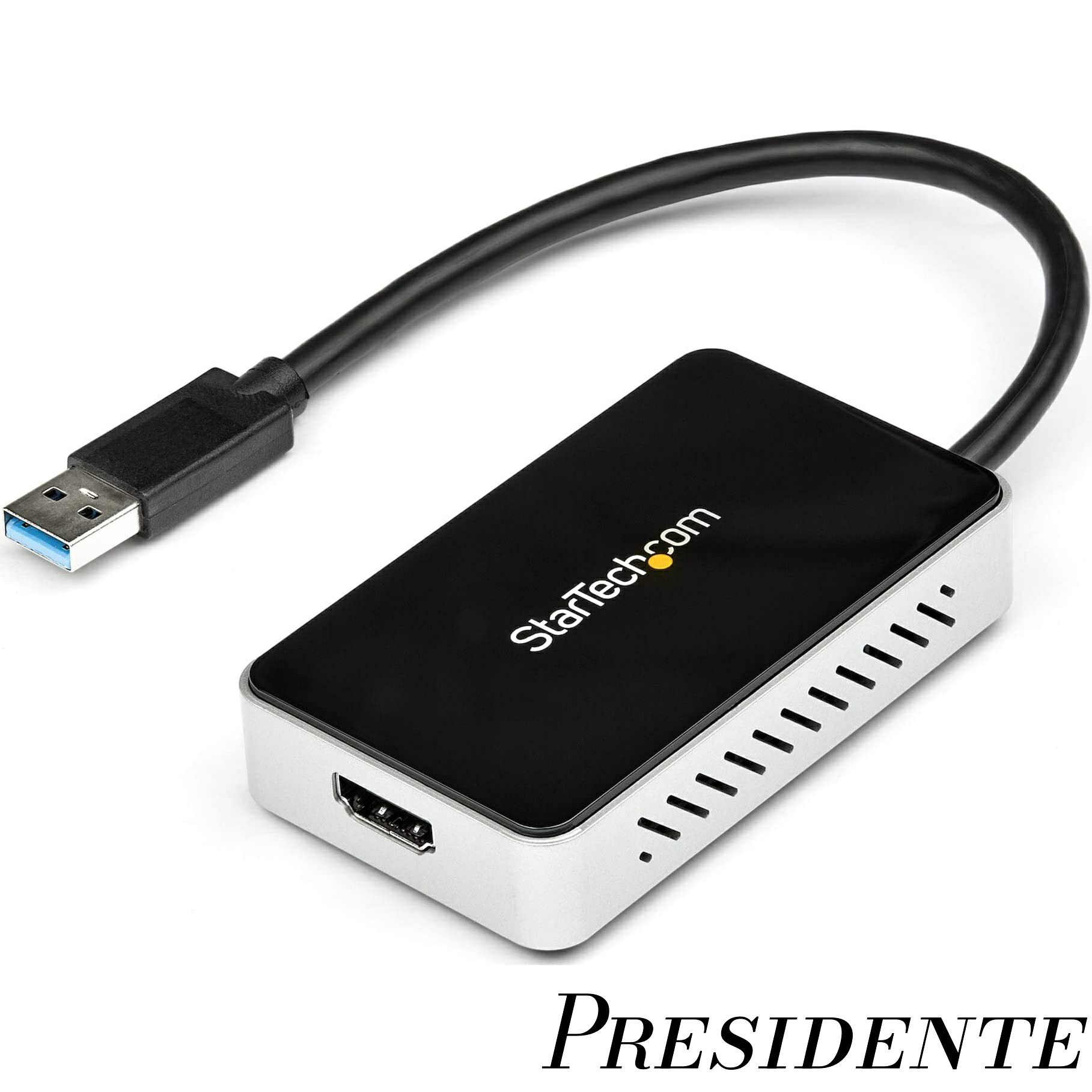 【まとめ買いで最大500円OFFクーポン!】【送料無料】USB 3.0 - HDMI変換アダプタ(USBポート x1付き) 外付けディスプレイ増設アダプタ 1920x1200/ 1080p USB32HDEH