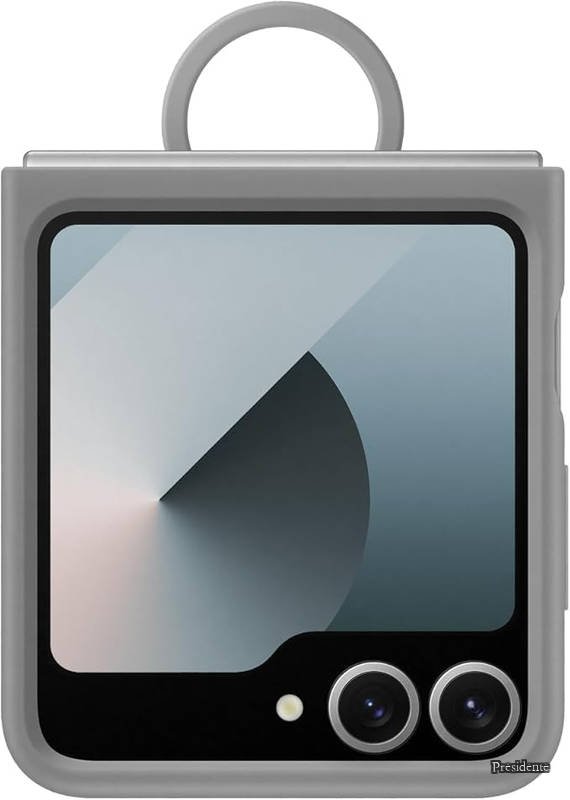 【貨物輸送無料】Z Flip6 Silicone Case 入れもの 完全無欠 ケイ素樹脂入れもの 輪っか付 EF-PF741 青色 米国海軍 薄墨色 ペパーミント 黄色 外国で完全無欠品 Melon Family スマホクリーナー 仕掛ける (薄墨色)