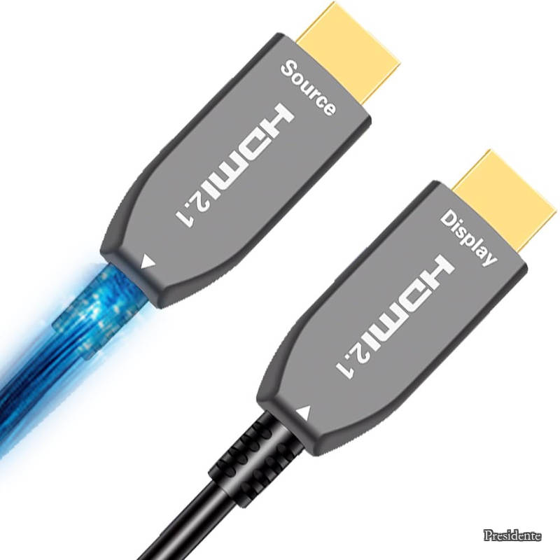 【貨物輸送無料】- 5m 8K HDMI 2.1 マルチ流行り物グラスファイバー有線テレビ OM3、HDMI ウルトラ有線テレビ 48 Gbit/s 8K@60サイクル 4K@120サイクル HDR 活動的 HDCP 2.2 および 2.3 eARC 相応う、高品位テレビ 管する相応う