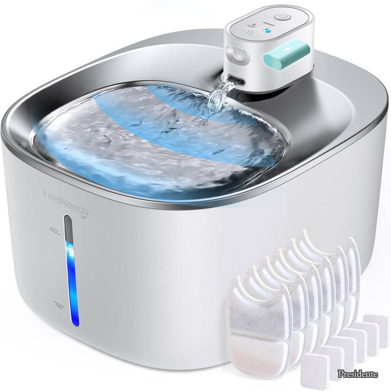 【貨物輸送無料】猫 水器 コードレス 申し受ける式 4L 活性炭瀘過器6枚付 かっこ良い愛玩動物用循環過程式自動小銃水器 検出器 動くことさぐり当てる 3つの水流行り物 5重瀘過器 無線電話揚水機 ステンレス鋼製 犬 猫 水呑み器 大収容能力 静音 LEDともし火付き添い人 2WAY給電 お留守番相応う YPD-C004P